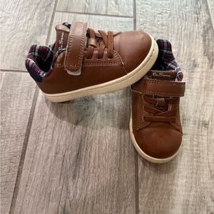 Ben Sherman Brown Kids Sneakers with Velcro
